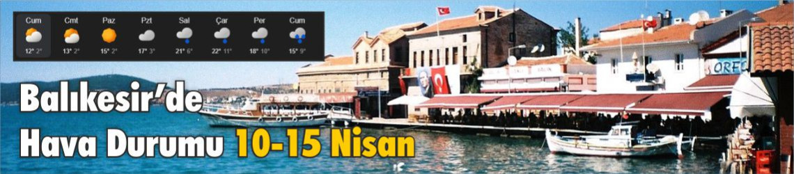 Balıkesir’de 10 Nisan 2026 Hava Durumu Nasıl Olacak?