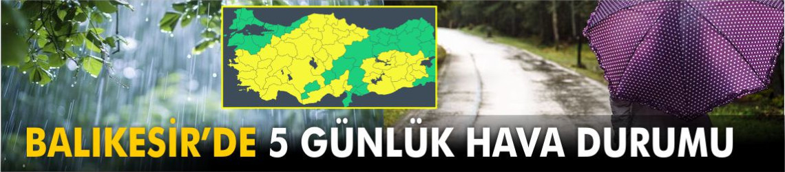 Balıkesir Hava Durumu 23 Mayıs: 5 Günlük Tahminde Sağanak Ve Kuvvetli Yağış Uyarısı