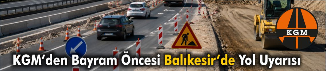 Balıkesir’de Bu Yollardan Geçecekler Dikkat!: KGM'den Bayram Öncesi Uyarı