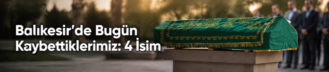 Balıkesir’de Bugün Kaybettiklerimiz: 4 İsim