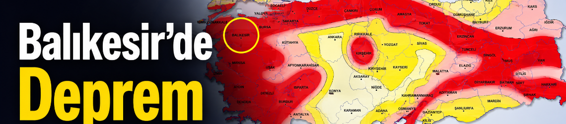 Balıkesir'de 4 büyüklüğünde deprem