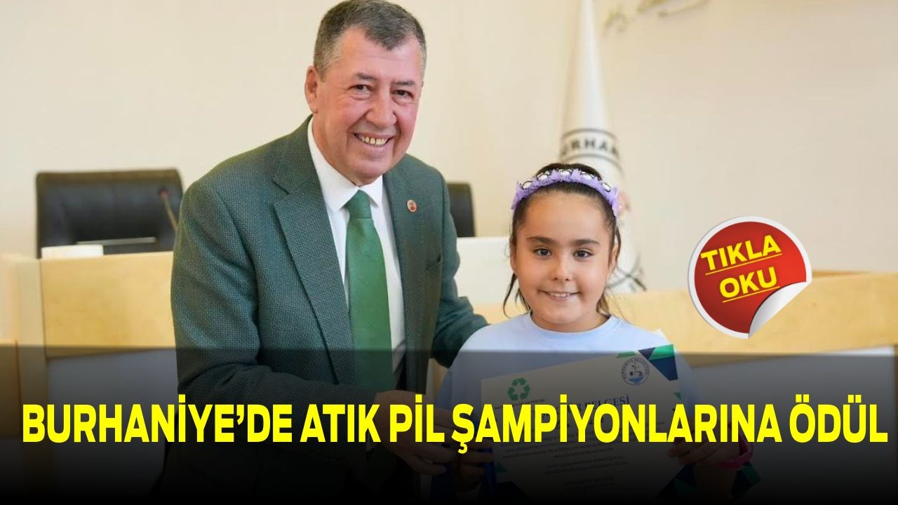 Burhaniye’de Atık Pil Şampiyonlarına Ödül