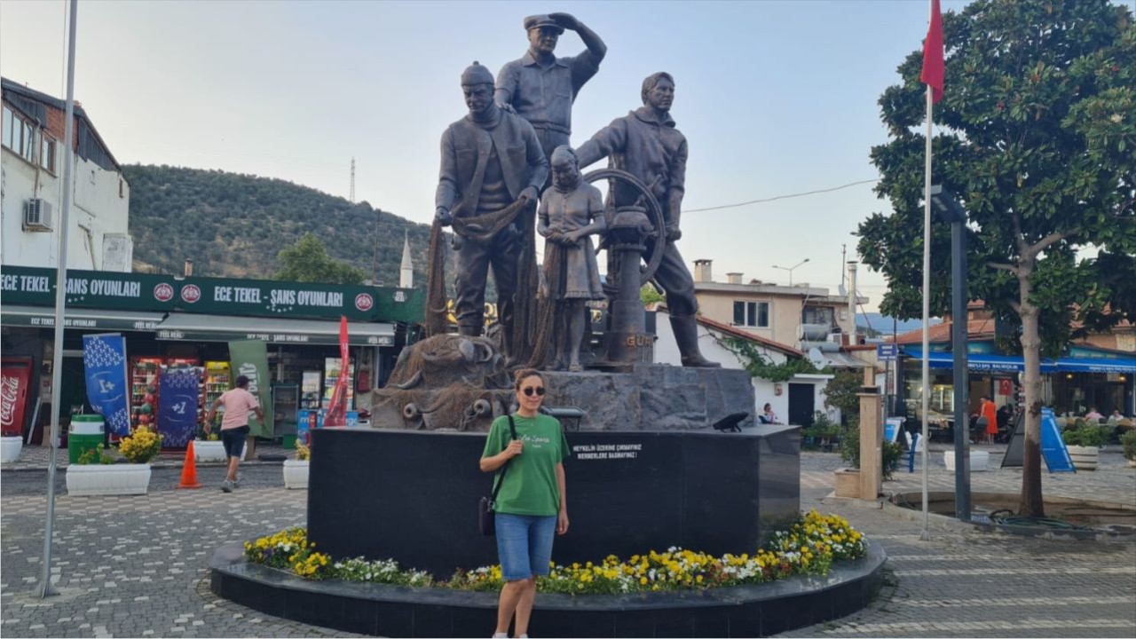 Güre’de Balıkçılık Kültürü Heykelle Yaşatılıyor