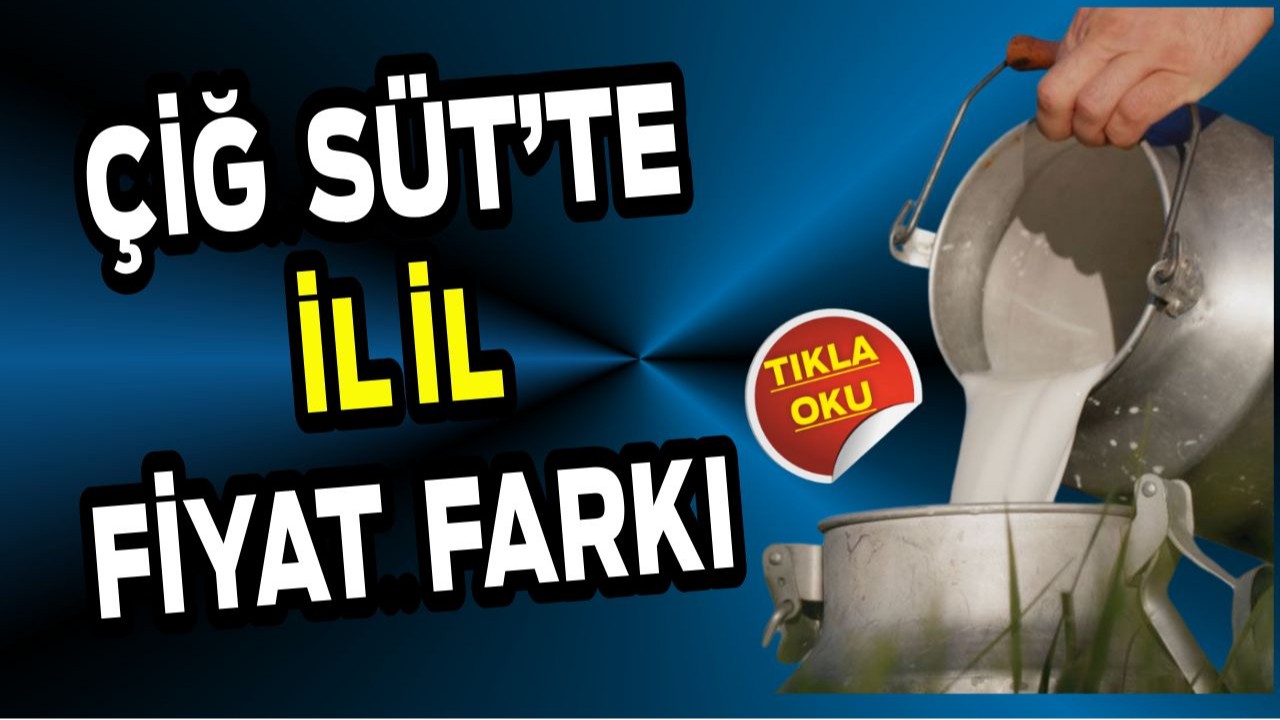 2025’te Çiğ Süt Kaç TL? İl İl Fiyat Farkı