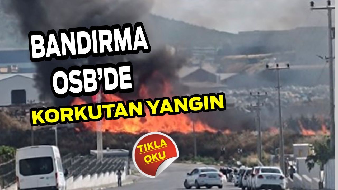 Bandırma OSB'de Korkutan Yangın!