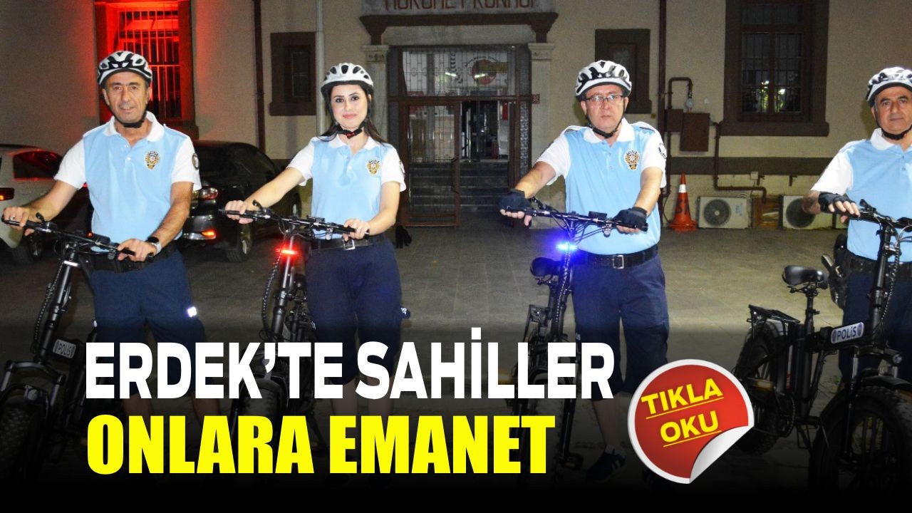 Erdek Sahillerinde Martı Timleri Görev Başında