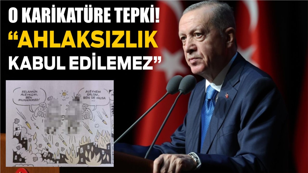 Cumhurbaşkanı Erdoğan’dan Leman Dergisi'ndeki Karikatüre Tepki