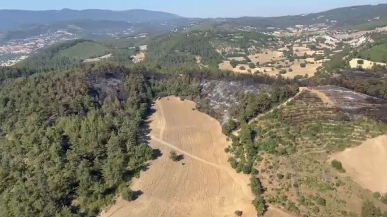 Balıkesir Dursunbey'deki orman yangını kontrol altına alındı, soğutma çalışmaları başladı