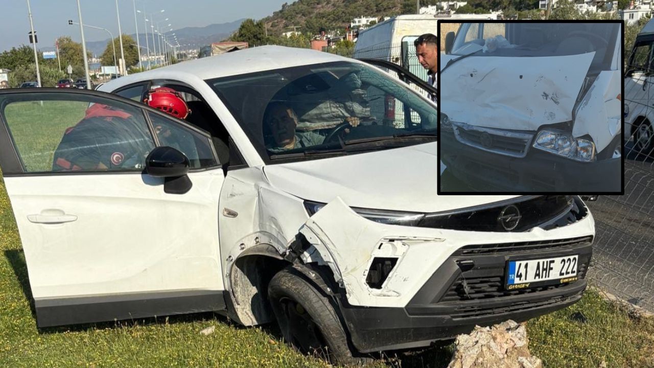 Edremit Avcılar Kavşağında Otomobil ile Minibüs Çarpıştı:1 Yaralı