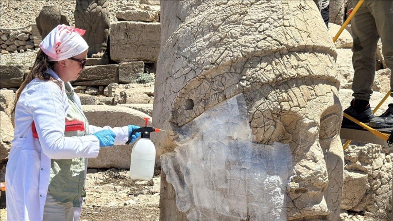 Nano kireç nedir? Nemrut Dağı’ndaki heykeller bu yöntemle onarılıyor