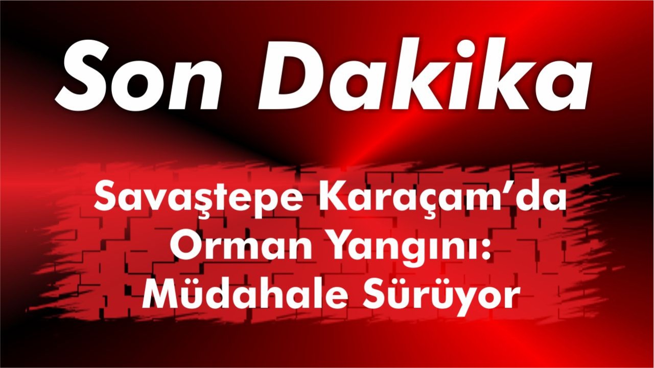 Savaştepe Karaçam’da Orman Yangını: Müdahale Sürüyor