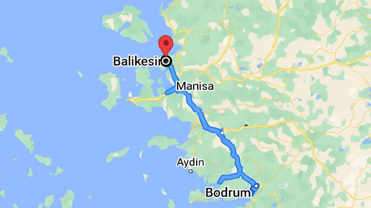 Balıkesir'den Bodrum'a Yolculuk Kaç Saat Sürüyor?