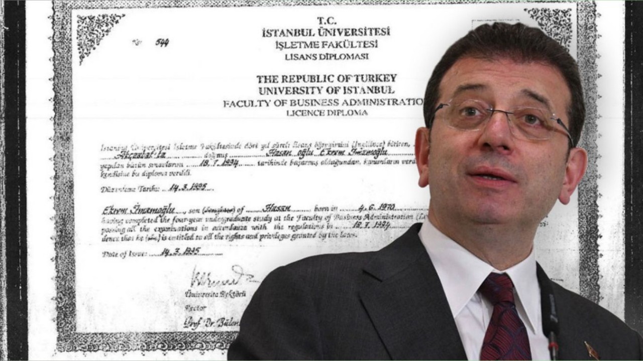 Ekrem İmamoğlu'nun yüksek lisans diploması iptal edildi