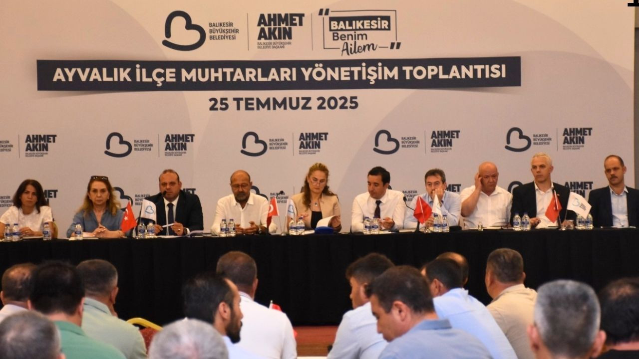 Ayvalık’ta Muhtarlar Söz Aldı, Talepler Masaya Yatırıldı