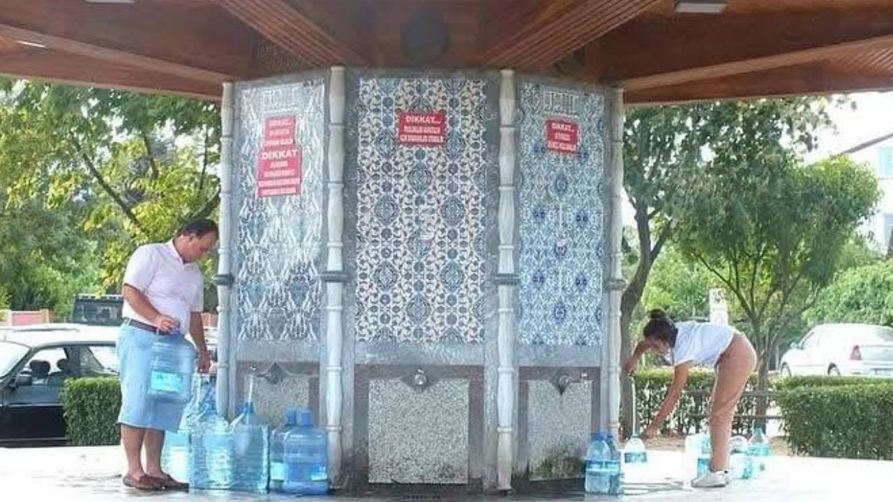 Tatlısu Çeşmeleri Kurudu! Sadece 4 Noktadan Su Akacak