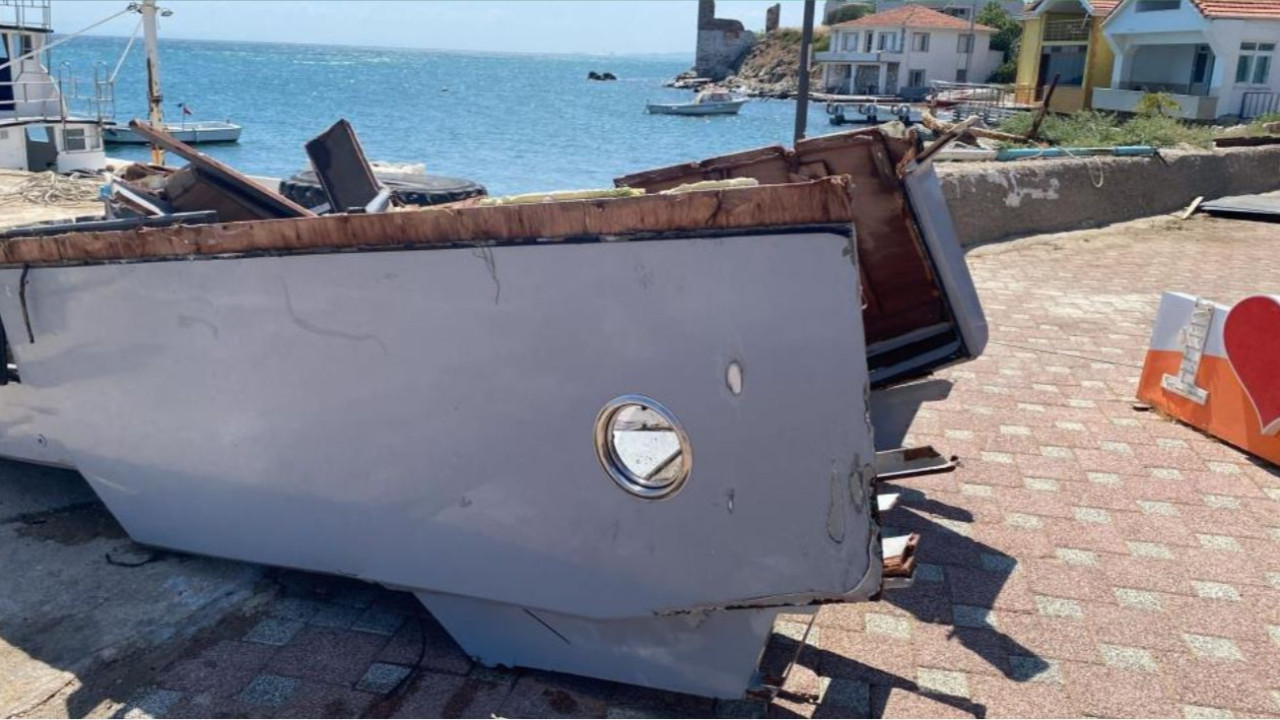 Parçalanan tekne Karada: Bilirkişi incelemesi başladı