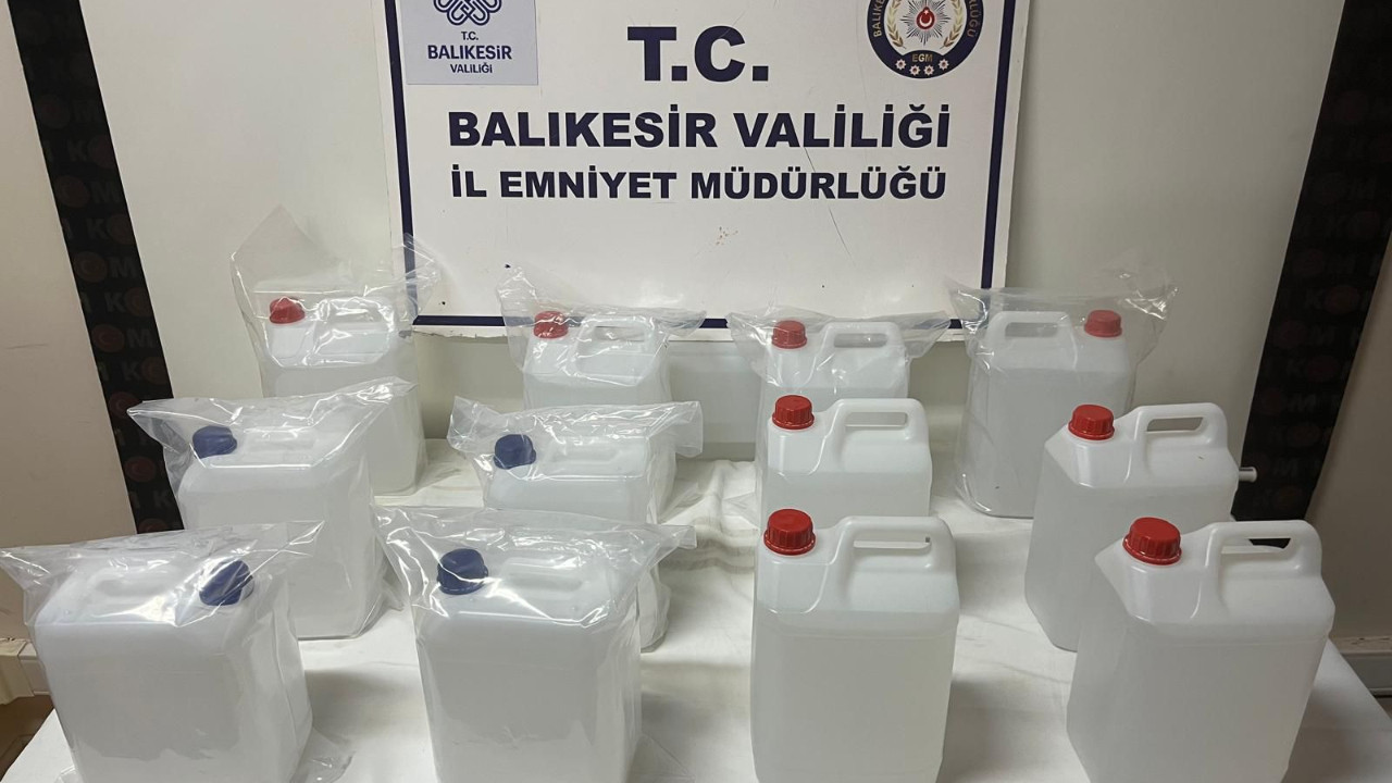 Edremit’te 60 Litre Kaçak Etil Alkol Ele Geçirildi