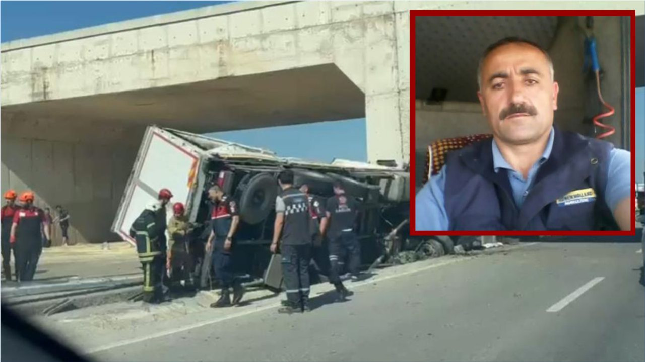 Freni Patlayan Kamyon Köprü Ayağına Çarptı: 1 Kişi Hayatını Kaybetti