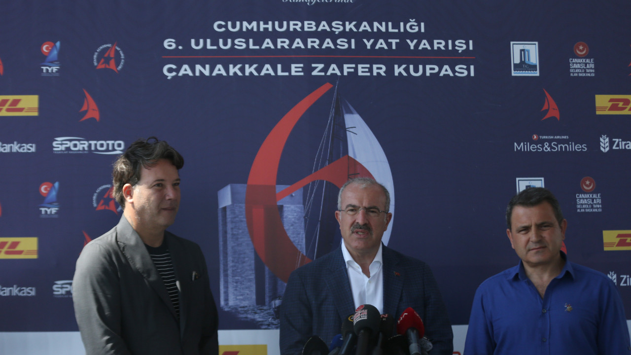 Cumhurbaşkanlığı Uluslararası Yat Yarışları'nın 3. etabı Çanakkale Zafer Kupası yapıldı