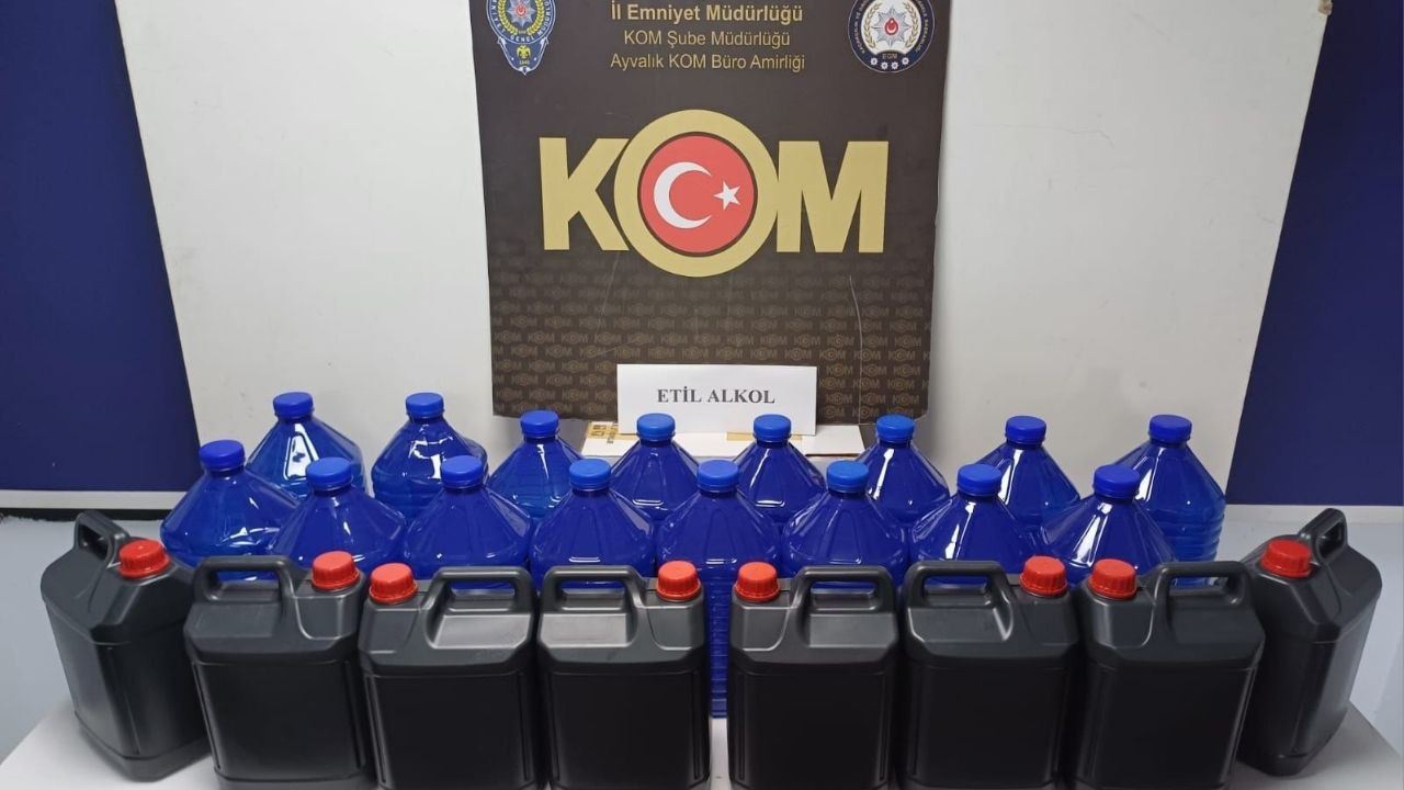 Ayvalık'ta Kaçak İçki Operasyonu