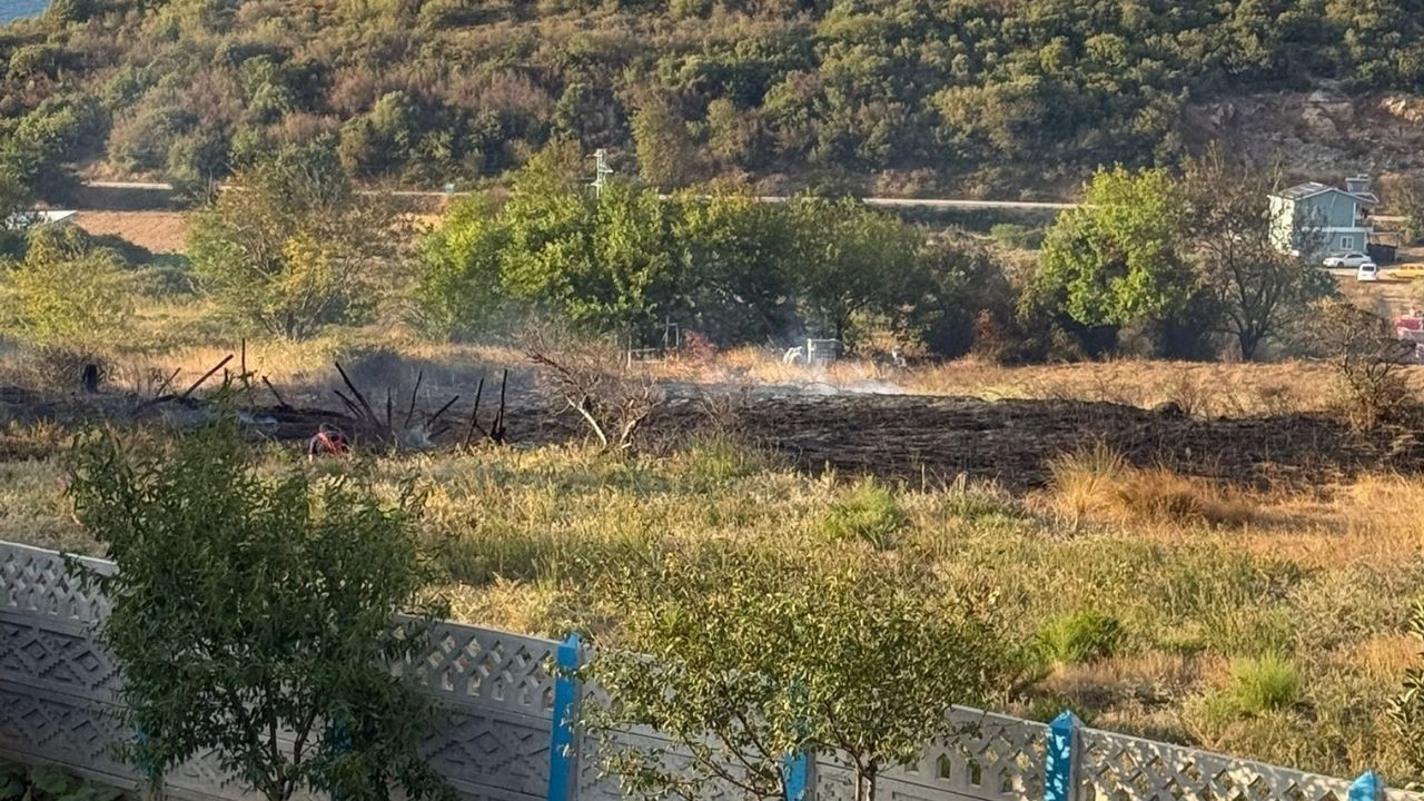 Bandırma'da Arazi Yangını Korkuttu