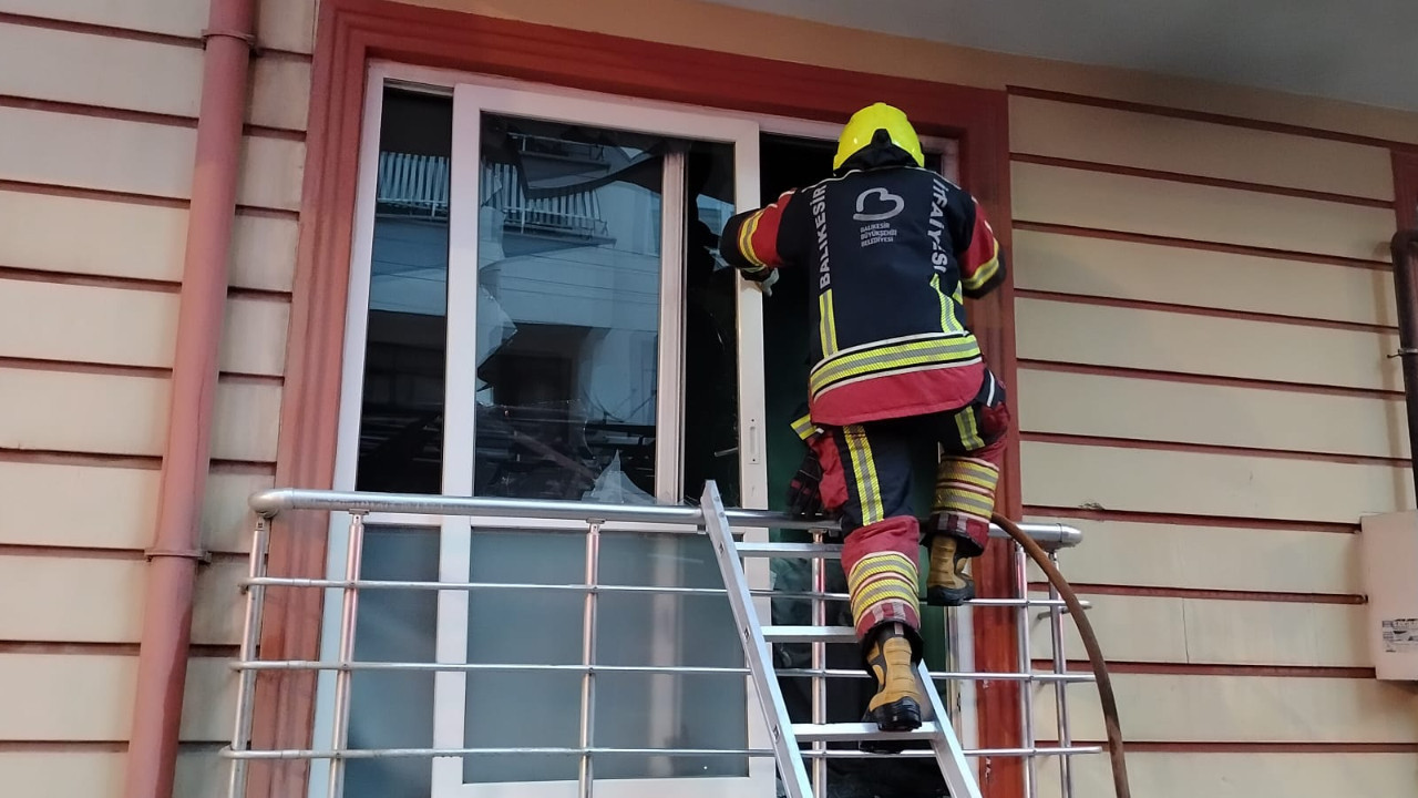 Edremit’te Bir Ev Küle Döndü