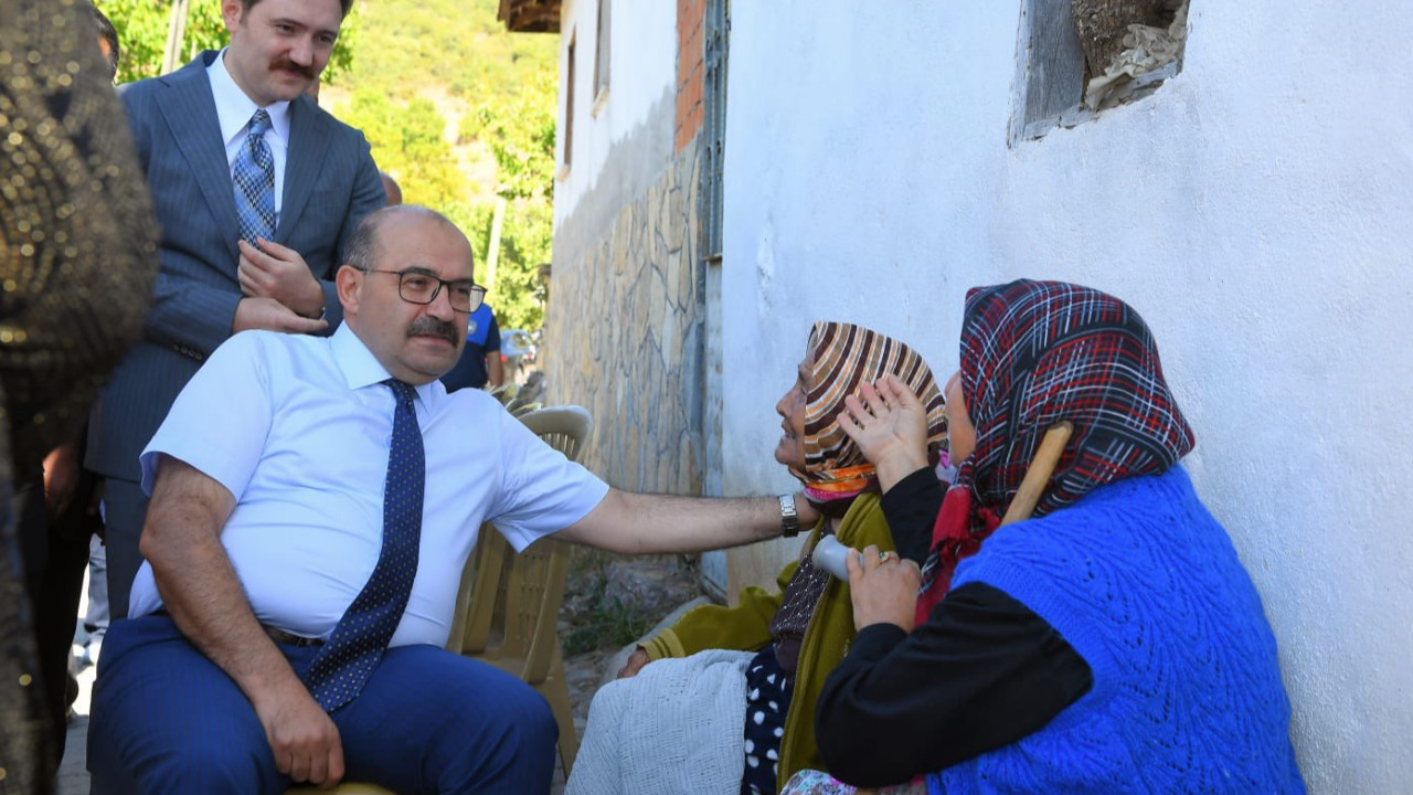 Vali Ustaoğlu, Yangından Etkilenen Aileleri Ziyaret Etti