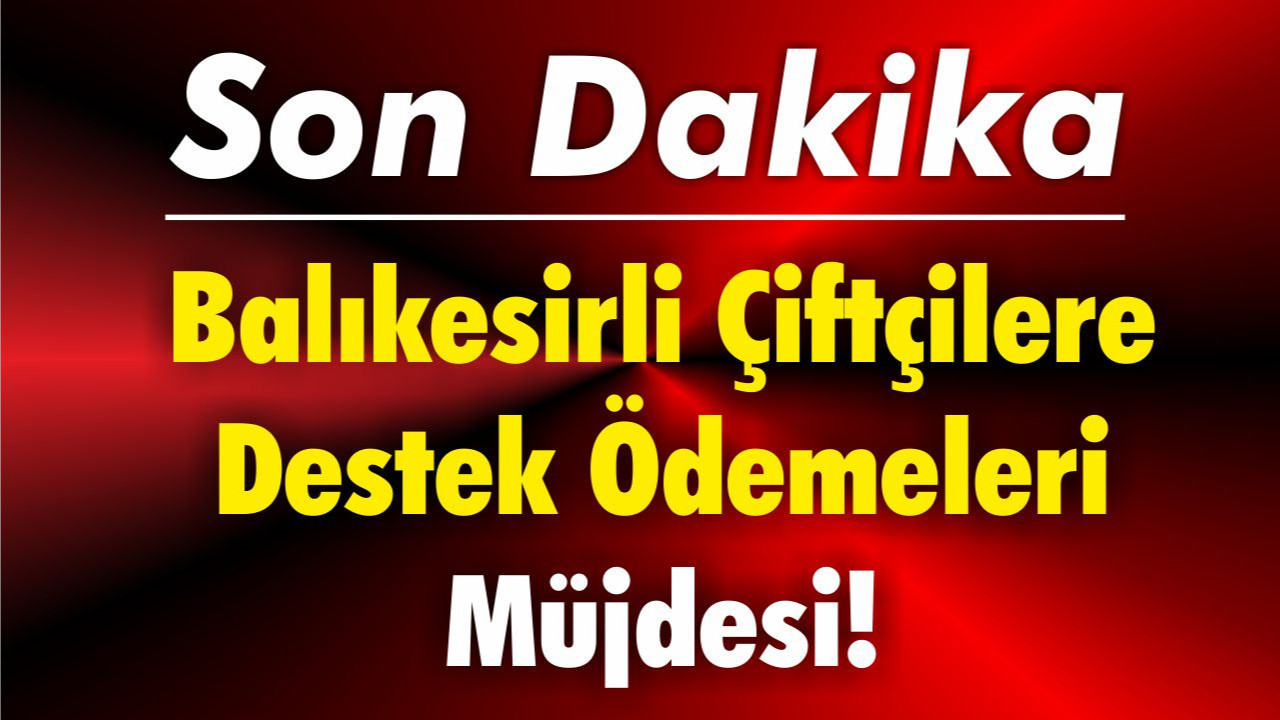 Balıkesirli Çiftçilere Destek Ödemeleri Müjdesi!