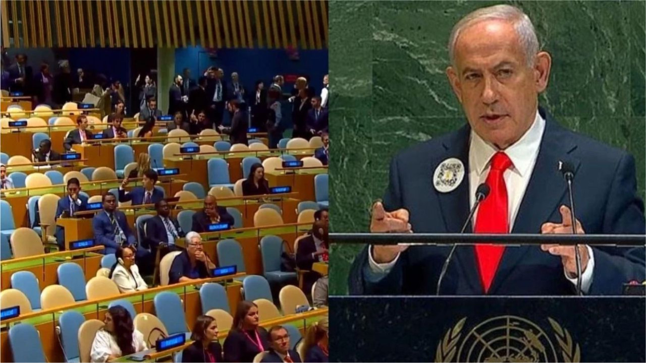 Netanyahu Boş Salona Konuştu