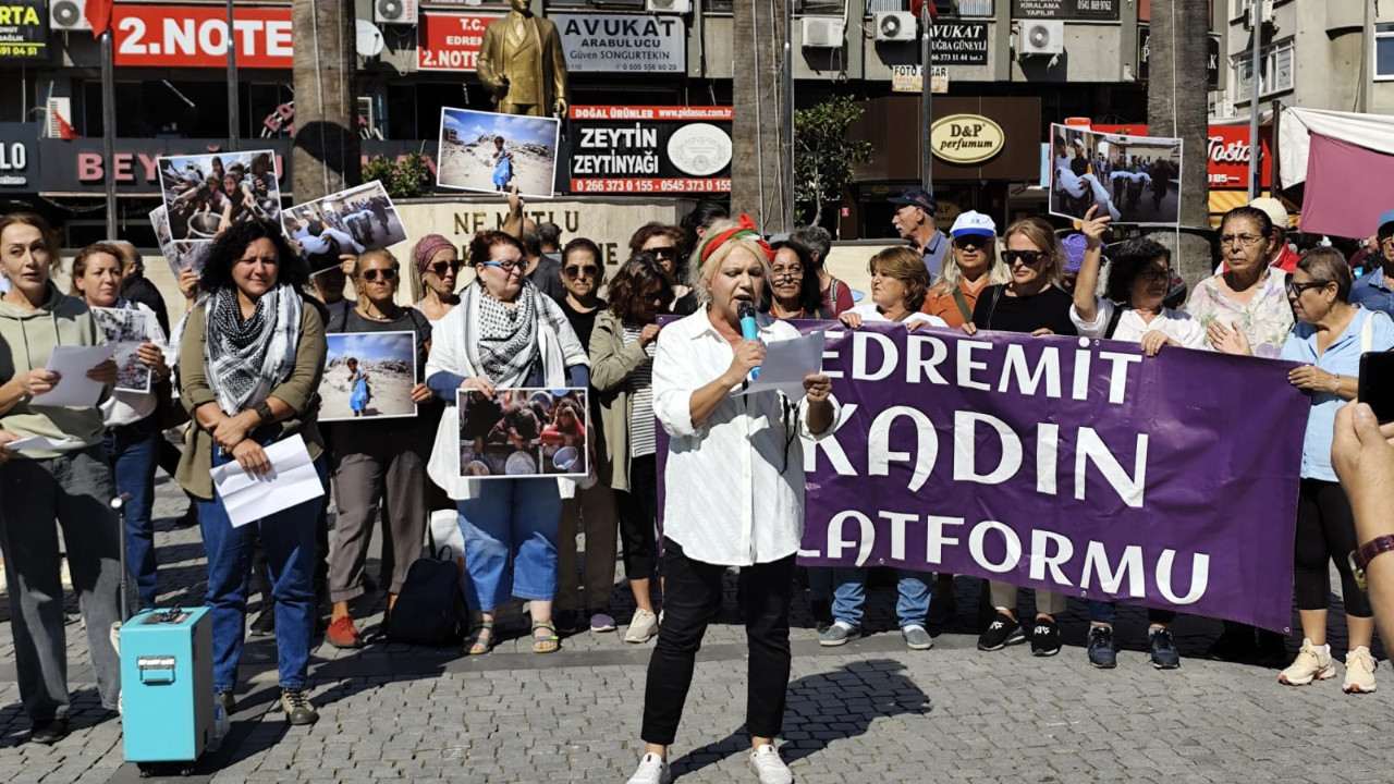 Edremit Kadın Platformu’ndan Gazze İçin Haykırış