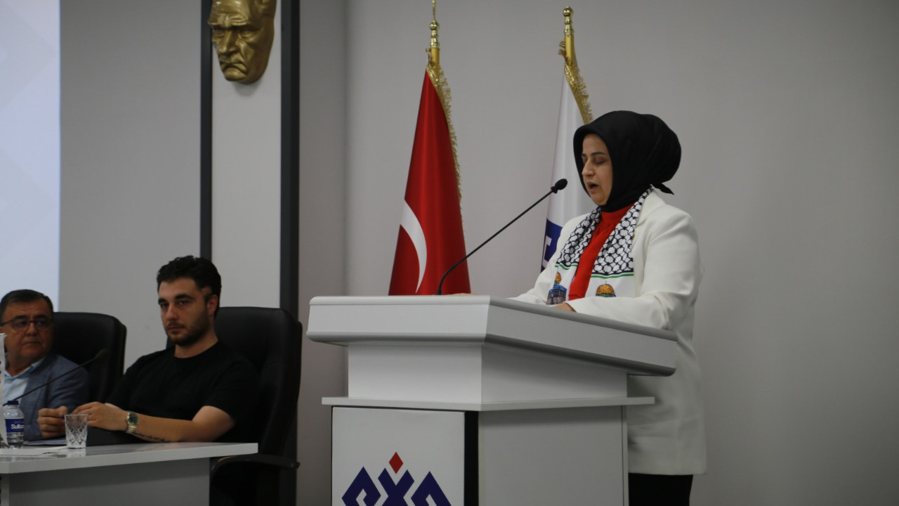 Altıeylül Meclis salonunda İsrail'e Kınama!