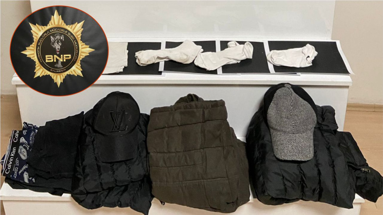 Balıkesir’de İlginç Olay: Bakın Kıyafete Nasıl Saklamışlar!
