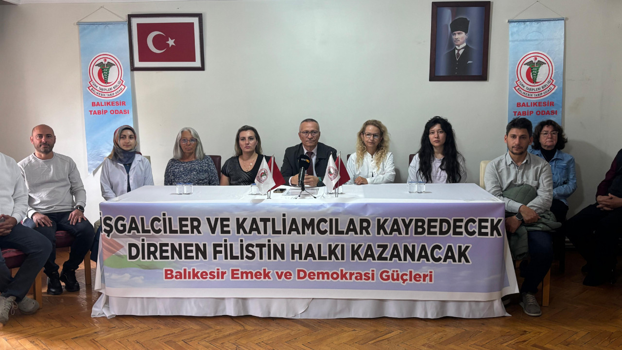 Balıkesir Tabip Odası’ndan İsrail’e Tepki
