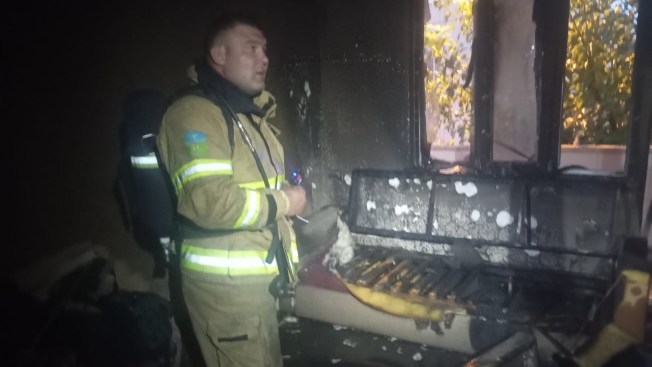 Susurluk’ta Yangın: Yaşlı Vatandaş Dumandan Etkilendi