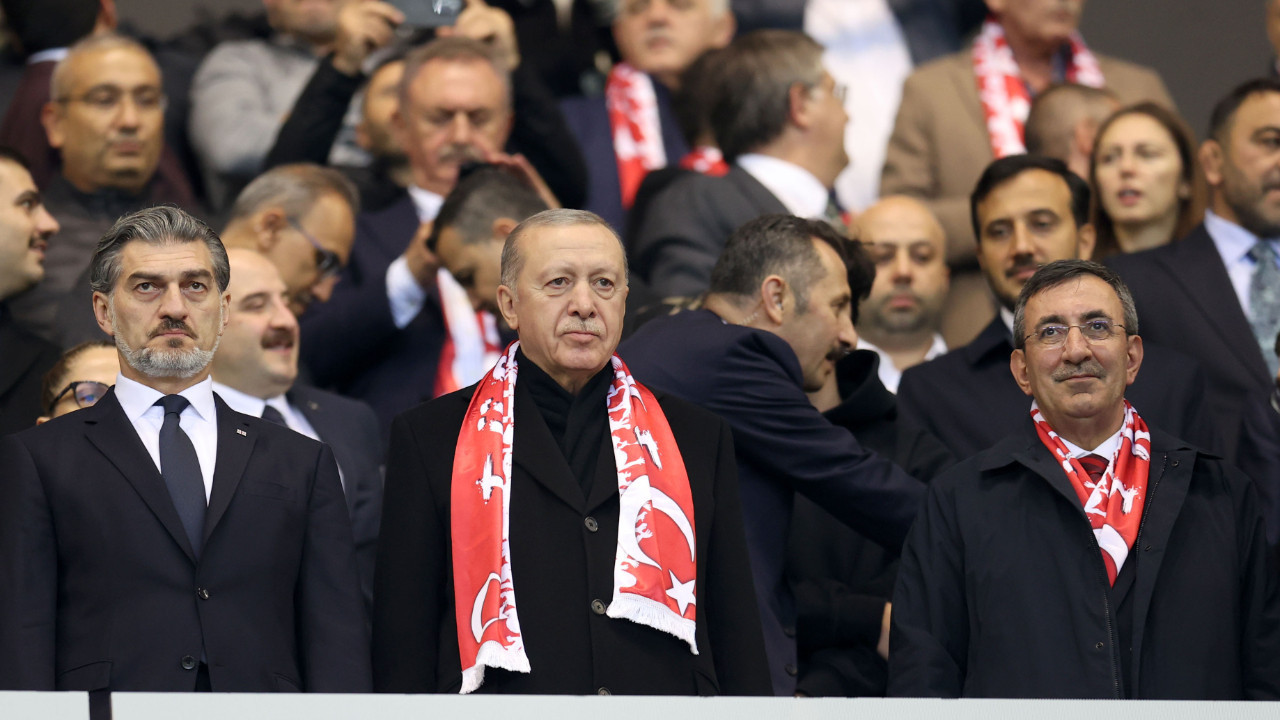 Cumhurbaşkanı Erdoğan, Türkiye - Gürcistan maçında