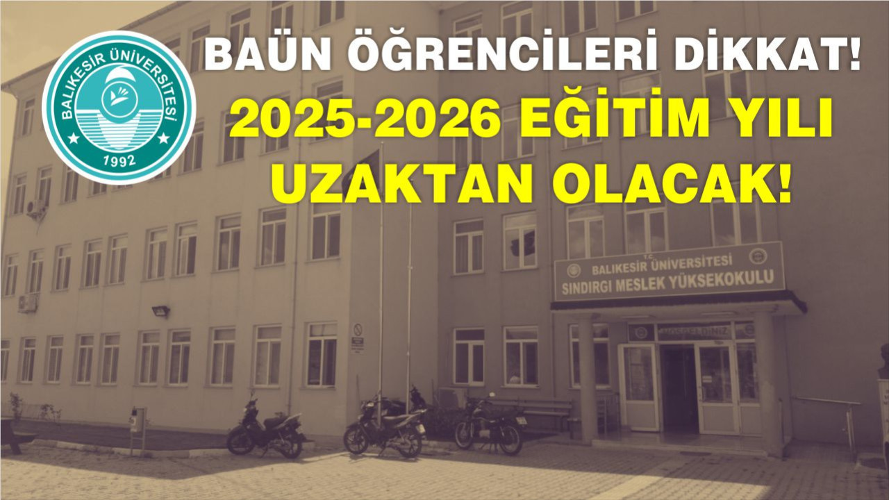 BAÜN Senatosundan Sındırgı MYO İçin Uzaktan Eğitim Kararı