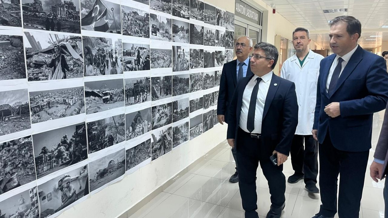 BAÜN Tıp Fakültesinde Filistin ve Gazze temalı fotoğraf sergisi açıldı