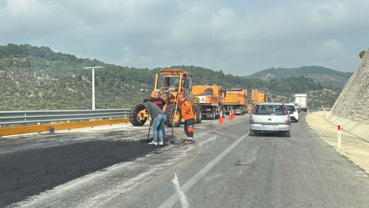 Balıkesir–Çanakkale Karayolunda Asfalt Çalışması: Sürücüler Dikkat