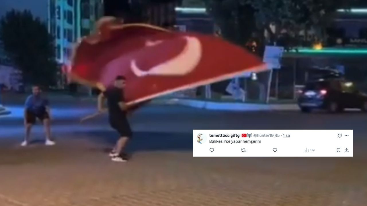 Edremit’te Gençlerin Bayrak Sevgisi Sosyal Medyada Gündem Oldu