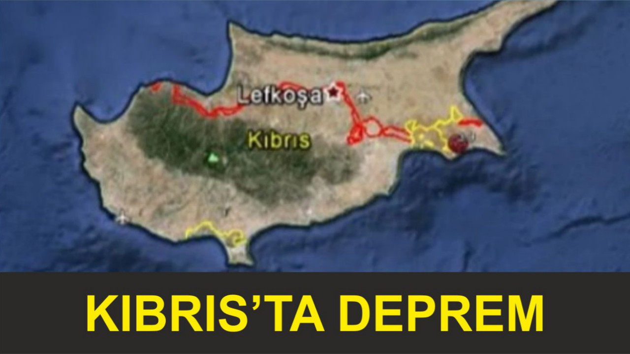 Kıbrıs'ta 4,6 büyüklüğünde deprem meydana geldi