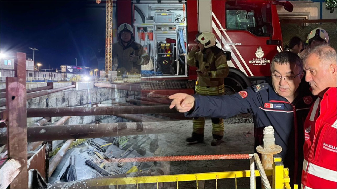 Beyoğlu’nda metro inşaatında çökme