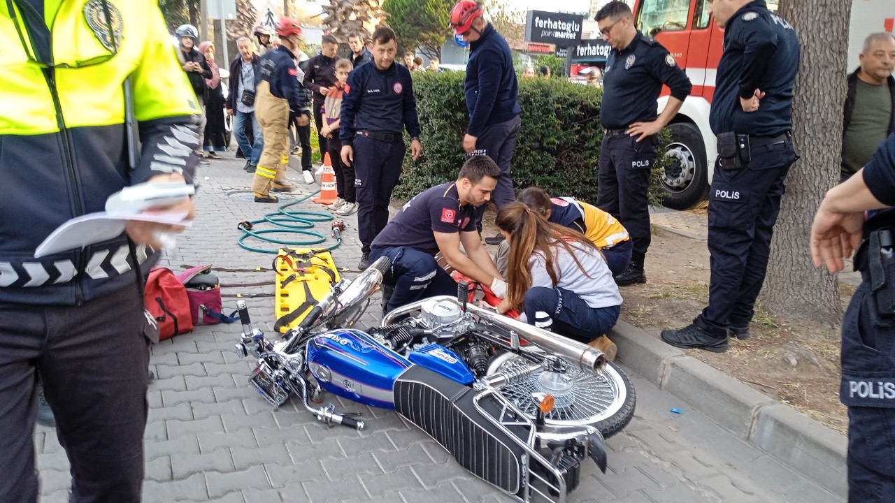 Balıkesir’de Devrilen Motora Ayağı Sıkıştı