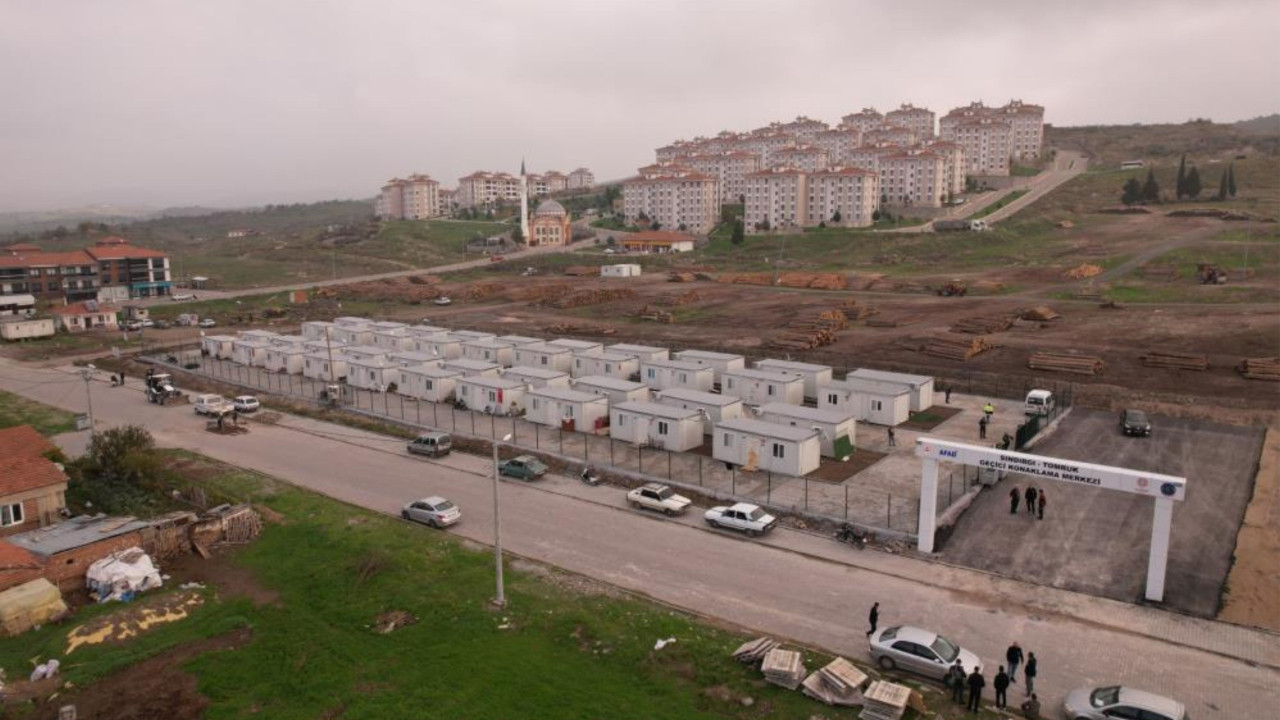 Sındırgı Depreminde Konteynerler Hizmete Açıldı