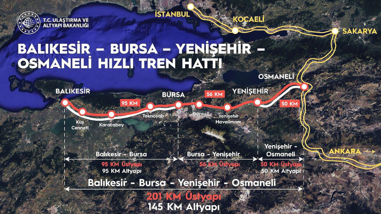 Bursa–Balıkesir Hızlı Tren Projesinde Geri Sayım