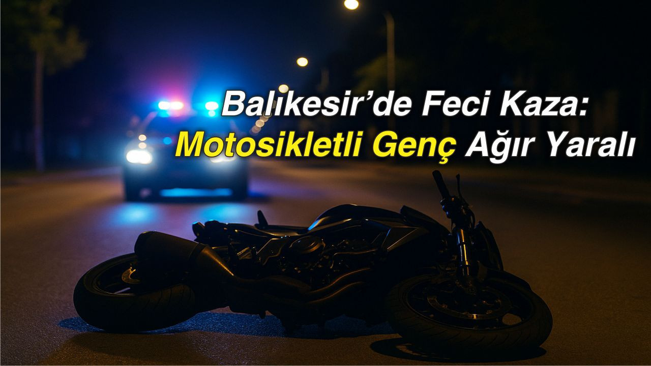 Balıkesir’de Feci Kaza: Motosikletli Genç Ağır Yaralı