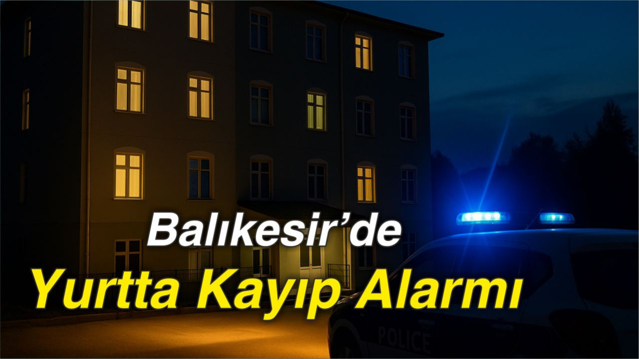 Balıkesir’de Yurtta Kayıp Alarmı