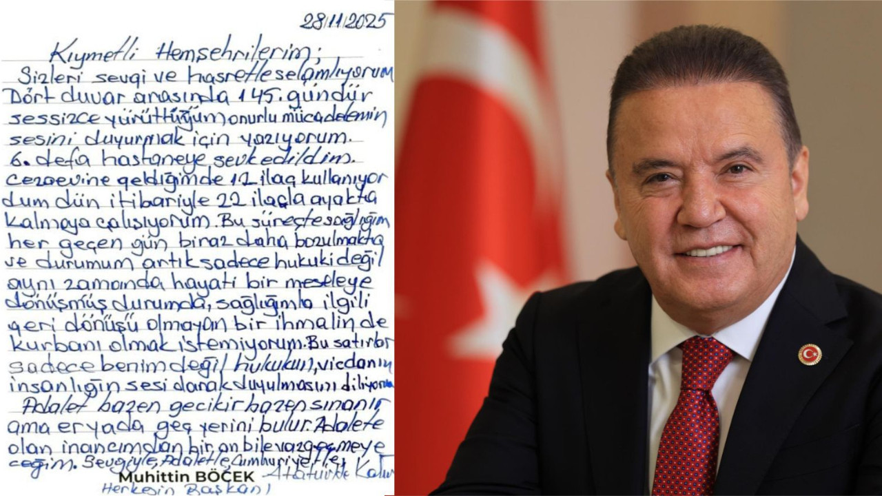 Muhittin Böcek’ten Cezaevinden Sağlık ve Adalet Mesajı