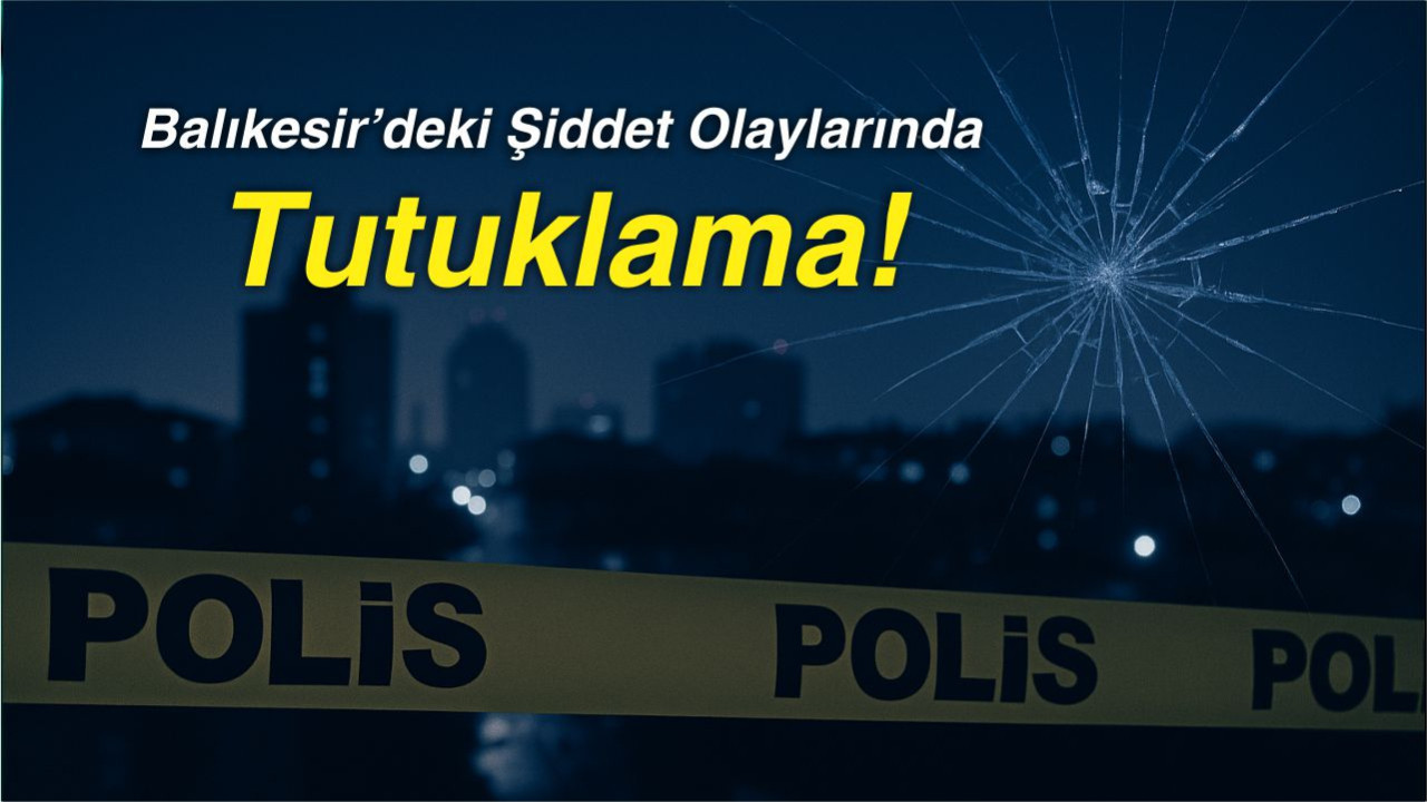 Balıkesir’deki Şiddet Olaylarında Tutuklama!
