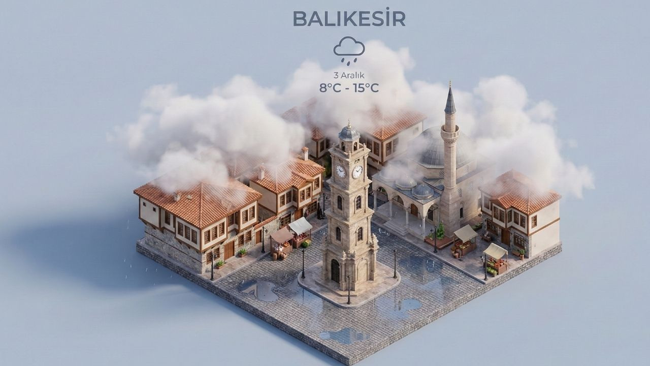 Balıkesir'de hava bugün sisli, perşembeden itibaren yağış geliyor