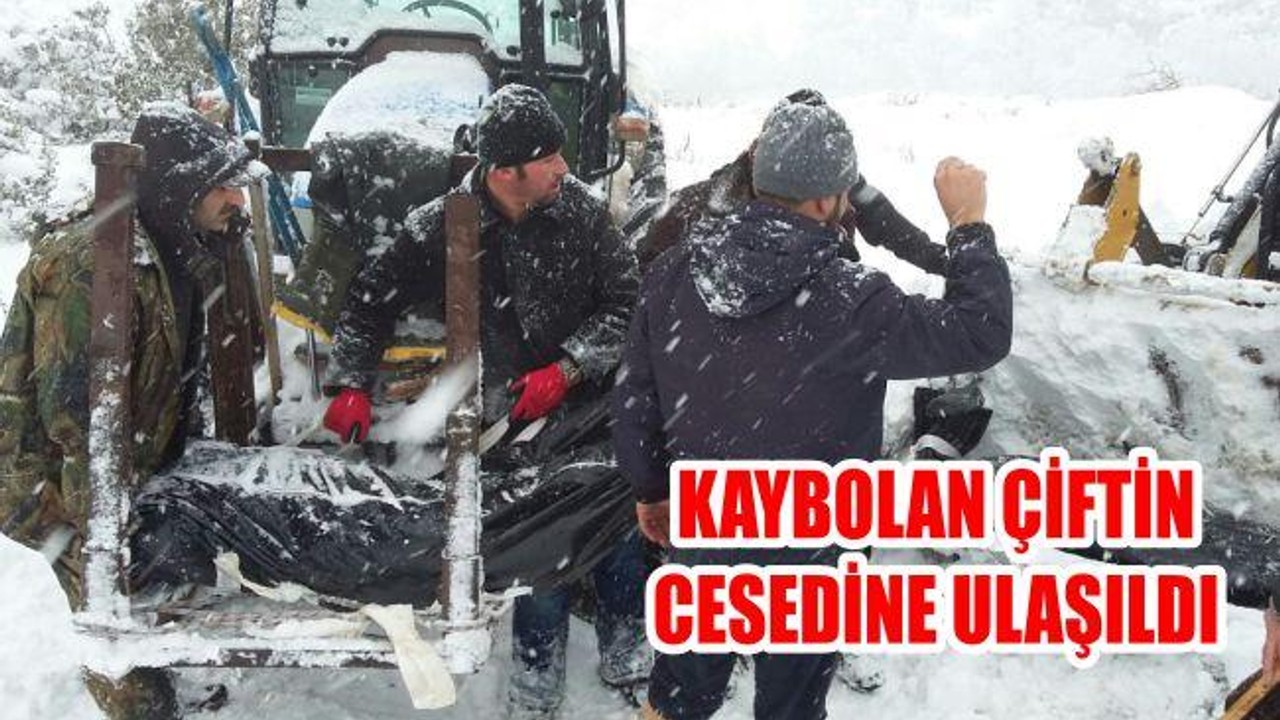 Kaybolan çiftin cesedine ulaşıldı